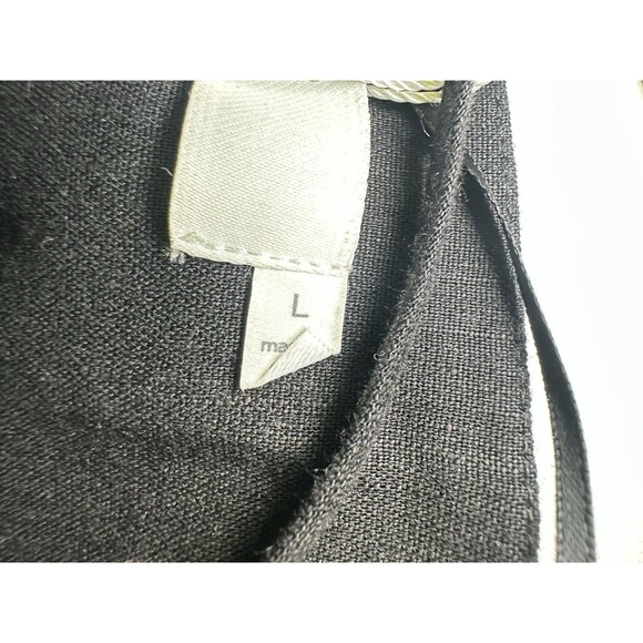 ASTR The Label Black Linen Blend Crop Halter Strappy Ties Women's LARGE NWT - Picture 10 of 11